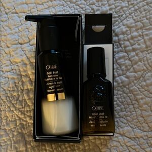 New Oribe Gold Dust Restorative Night Creme for Hair & Nourishing Hair Oil